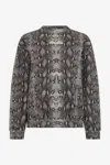 Roberto Cavalli Sweatshirt Mit Python-print In Multi