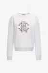 Roberto Cavalli Sweatshirt With Monogram Rc In White