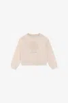 Roberto Cavalli Sweatshirt With Rc Monogram And Logo In Light Brown