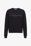 Roberto Cavalli Sweatshirt With Signature In Black