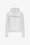 Roberto Cavalli Sweatshirt With Signature In White