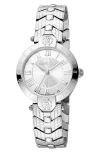 Roberto Cavalli By Franck Muller Swiss Quartz Bracelet Watch, 30mm In Silver