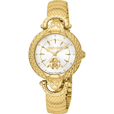 Roberto Cavalli By Franck Muller Swiss Quartz Bracelet Watch, 32mm In Gold
