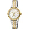 Roberto Cavalli By Franck Muller Swiss Quartz Mother-of-pearl Bracelet Watch, 30mm In Two Tone Silver & Gold
