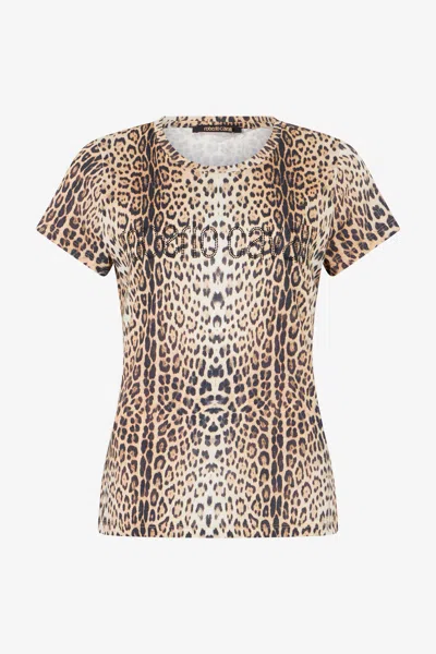 Roberto Cavalli Jaguar Print T-shirt