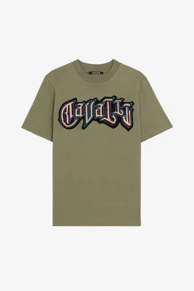 Roberto Cavalli Logo Print Cotton T-shirt