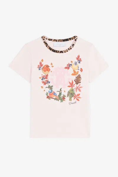 Roberto Cavalli Bird And Leopard-print Cotton