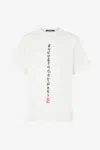 Roberto Cavalli T-shirt With Dragons And Logo In White