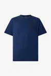 Roberto Cavalli T-shirt With Jc Monogram In Dark Blue