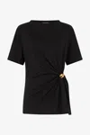 Roberto Cavalli T-shirt With Jewel Tiger Head In Black