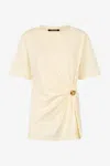 ROBERTO CAVALLI T-SHIRT WITH JEWEL TIGER HEAD