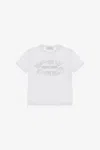 Roberto Cavalli T-shirt With Logo And Decoration In White