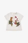 Roberto Cavalli T-shirt With Logo And Print In White
