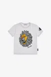 Roberto Cavalli T-shirt With Logo And Print In White