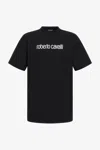 Roberto Cavalli Short-sleeved T-shirt In Black