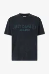 Roberto Cavalli T-shirt With Logo In Black