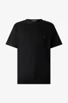 Roberto Cavalli T-shirt With Mirror Snake Monogram In Black
