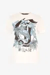 Roberto Cavalli T-shirt With Print And Jc Monogram In White