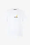 Roberto Cavalli T-shirt With Print And Logo In White