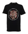 Roberto Cavalli T-shirt With Round Neck And Short Sleeves In Black