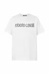 Roberto Cavalli T-shirt With Used Logo In White