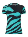 Roberto Cavalli Printed T-shirt In Black