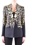 Roberto Cavalli Tailored Multicolor Jacket With Structured Shoulders In Multi