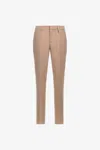 Roberto Cavalli Tailored Pants With Fang In Light Brown