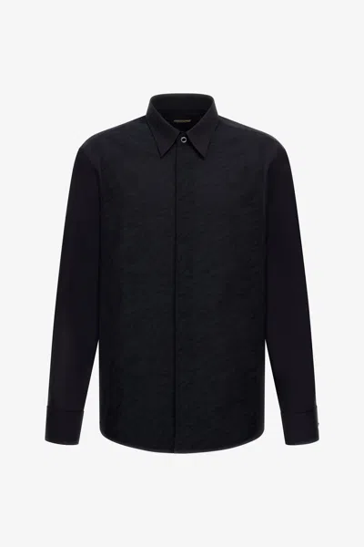 Roberto Cavalli Tailored Shirt In Black