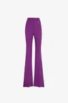 Roberto Cavalli Tailored Trousers With Fangs In Purple