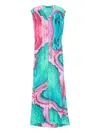 Roberto Cavalli Tassel-detail Buttoned Dress In Blue