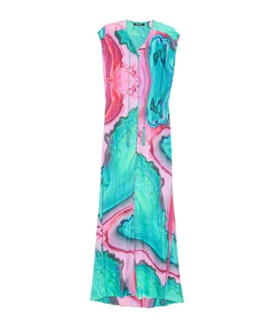 ROBERTO CAVALLI TASSEL-DETAIL BUTTONED DRESS