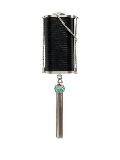 Roberto Cavalli Tassel-detail Shoulder Bag In Black