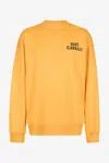 Roberto Cavalli Tattoo Heart Print Sweatshirt In Orange