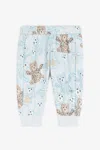 Roberto Cavalli Teddy Bear-print Sweatpants In Light Blue