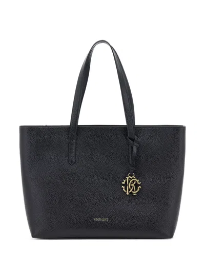 Roberto Cavalli Textured Leather Tote Bag