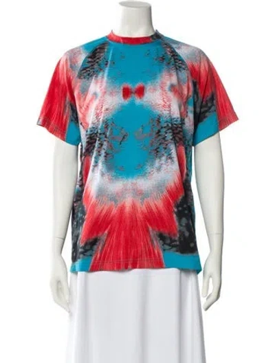 Pre-owned Roberto Cavalli Tie-dye Print Crew Neck T-shirt In Multi