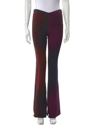 Pre-owned Roberto Cavalli Tie-dye Print Flared Pants In Purple