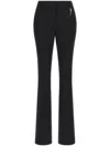 Roberto Cavalli Tiger Tooth Bootcut Trousers In Black