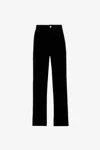 Roberto Cavalli Tiger Tooth Corduroy Trousers In Black