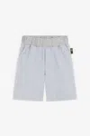 Roberto Cavalli Tiger Tooth Shorts In Gray