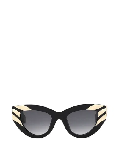 Roberto Cavalli Tiger-motif Cat-eye Sunglasses
