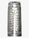 Roberto Cavalli Tigress-print Trousers In White