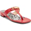Roberto Cavalli Toe Post Sandal In Multi