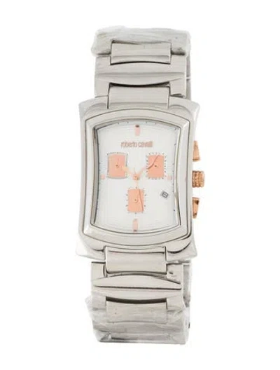 Pre-owned Roberto Cavalli Tomahawk Watch, 34mm In Multicolor