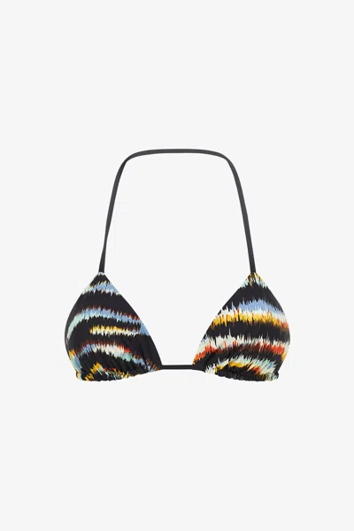 Roberto Cavalli Top Bikini Just Cavalli In Light Blue/black