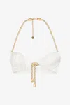 Roberto Cavalli Rope-detailing Top In Ivory
