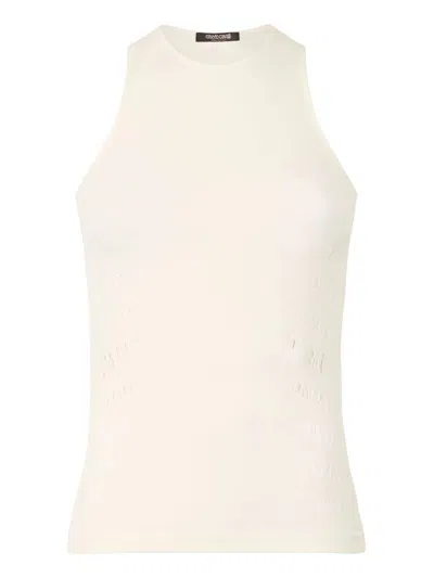Roberto Cavalli Top In White