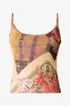 Roberto Cavalli Top With Thin Straps And All-over Print