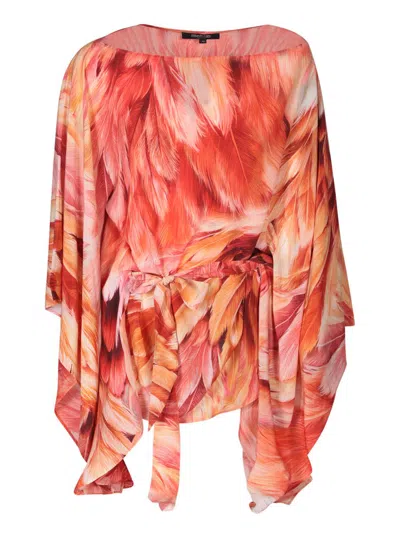 Roberto Cavalli Silk Blouse In Red